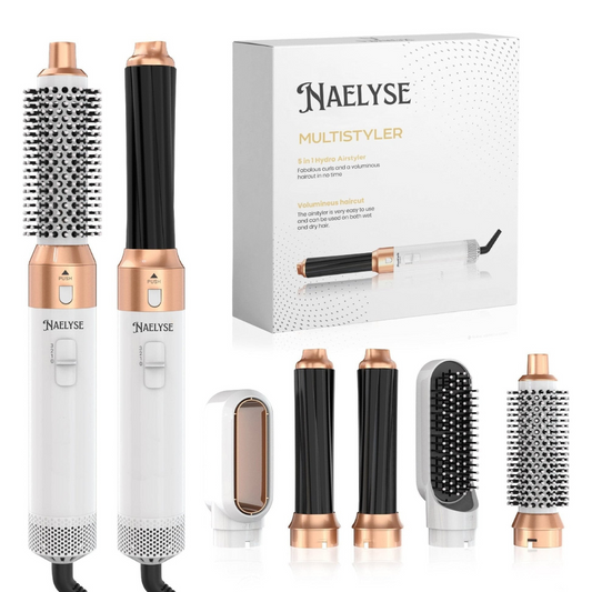 5 in 1 Naelyse Hair Dryer - Hot Air Brush & Curler